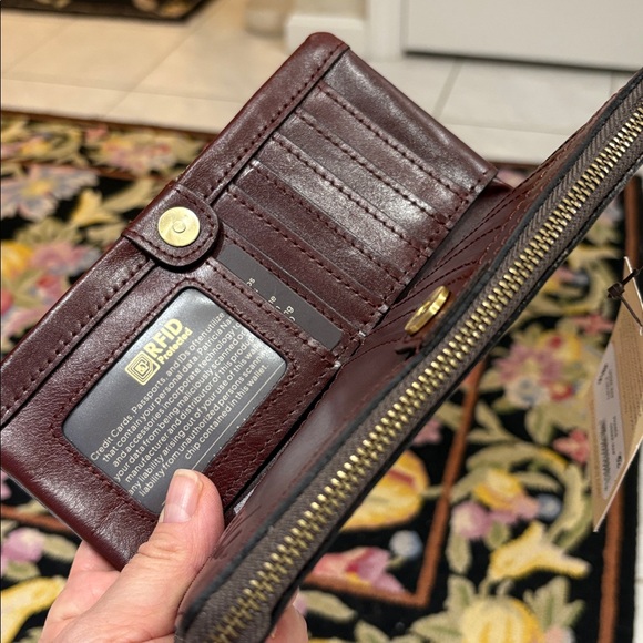 Patricia Nash Prassa Continental Leather Wallet in Greek Map Print - Picture 11 of 11